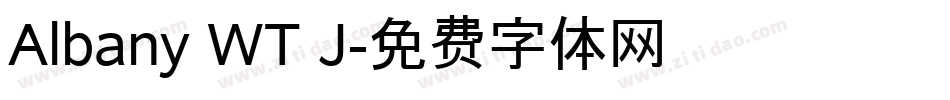 Albany WT J字体转换
